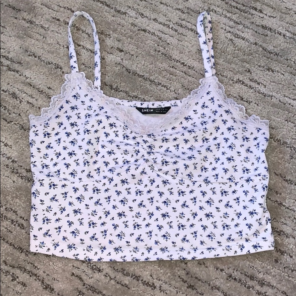 floral tank top